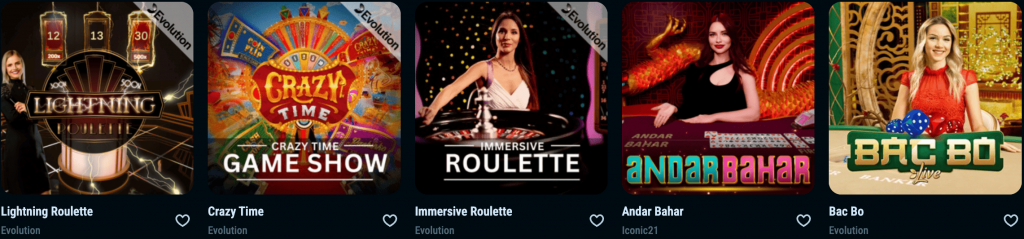 Live Casino Crystal Roll Casino